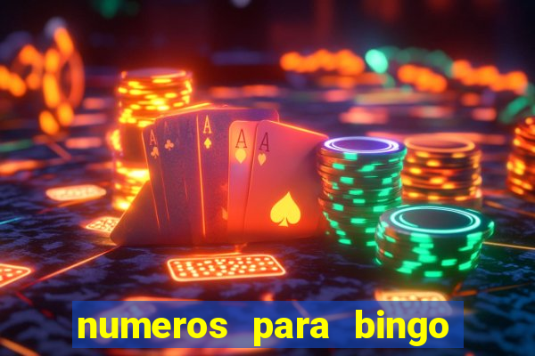 numeros para bingo de 1 a 90